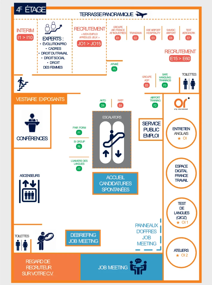 plan du 4e étage